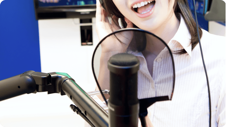 コンデンサーマイクでプロの気分