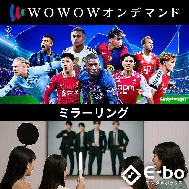 カラオケだけじゃない！E-boでスポーツ観戦＆ミラーリング！