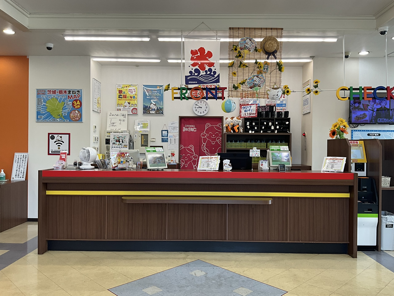 カラオケまねきねこ下館店フロント