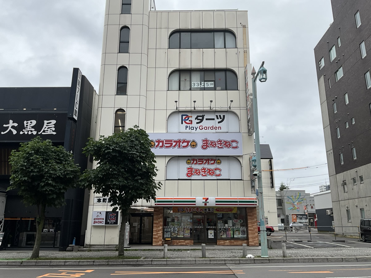 カラオケまねきねこ函館五稜郭店外観