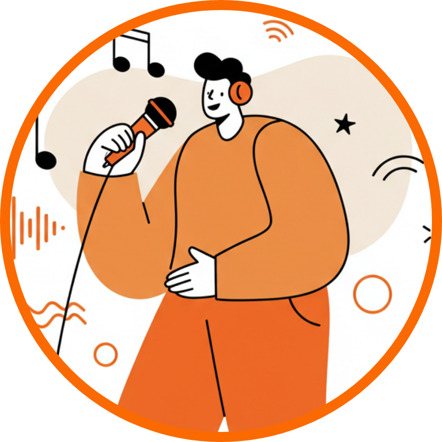 本物の伴奏でカラオケ